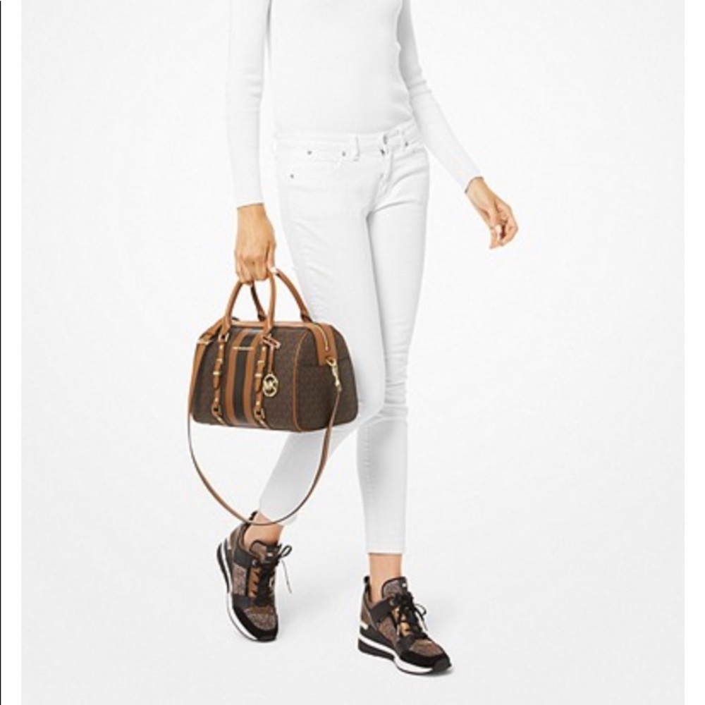 Michael Kors White and Tan Satchel - Picture 15 of 15